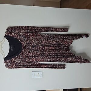 Karen Kane womens scoopneck hankerchief top sz med